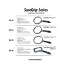 Carson SureGrip Series 2X Power Glass Magnifier with Hands-Free Fold-out