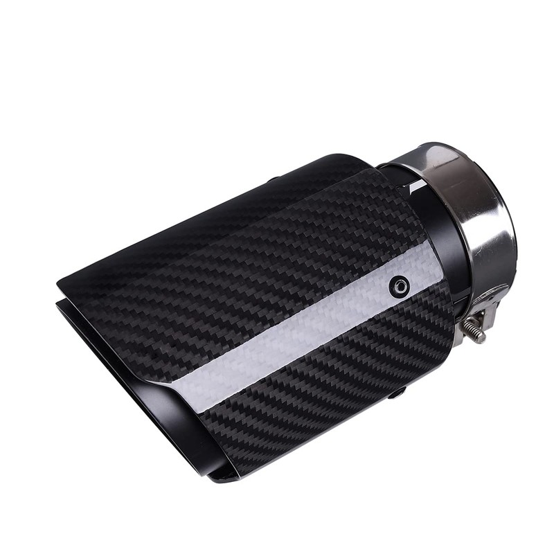 CARMON Real Twill Carbon Fiber Exhaust Pipe Muffler Tips with