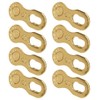 Alomejor 4 Pairs Bicycle Chain Link Steel Bicycle Chain Speed