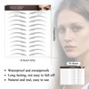 VERKSTAD 10 Sheets 110 Pairs 4D Hair-Like Waterproof Eyebrow Tattoos,