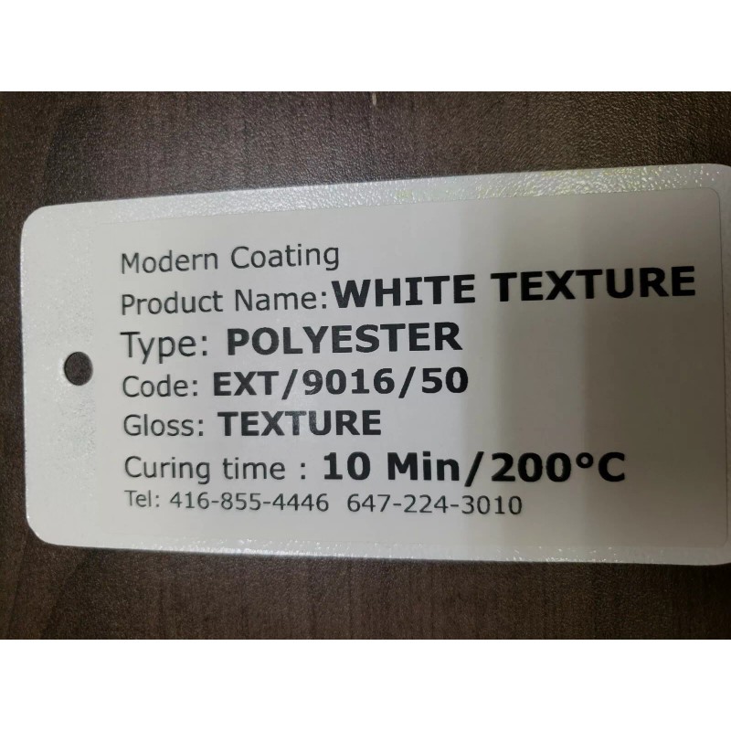 Union Coatings TRAFFIC WHITE TEXTURE RAL 9016 Powder Coating Paint