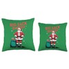 Santa Big Sack Energy Funny Christmas Throw Pillow