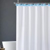 CTOHN 12-Piece Blue Bow Shower Curtain Hooks, Cute Stainless Steel