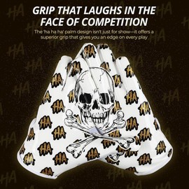 Youth Football Gloves for Boys Receiver Gloves Kids Football Gloves Football Gloves Youth Boys 8-12 Football Receiver Gloves Fit Football Gloves White & Gold - Color: White/Gold, Size: ADULT LARGE