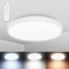 B.K.Licht - Bathroom Ceiling Light with Remote Control, Adjustable Warm