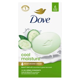 Dove Dove Skin Care Beauty Bar For Softer Skin Cucumber and Green Tea More Moisturizing Than Bar Soap 106 g 6 count