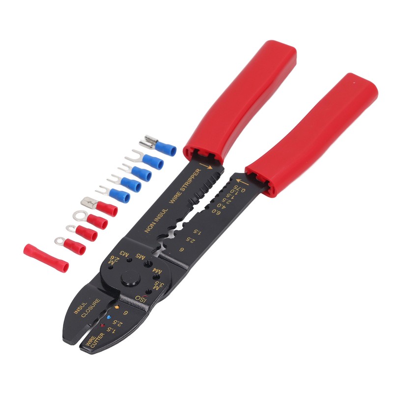 Wire Terminals Crimping Tool PVC Insulated Terminal Crimper Kit for