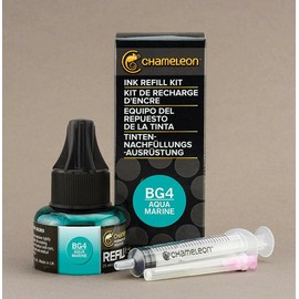 Chameleon Art Products, Ink Refill, Aqua Marine BG4, Complete Refill Kit - 25 ML