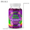 FRCOLA 71850mg Sea Moss & Elderberry Gummies with Ashwagandha, Black