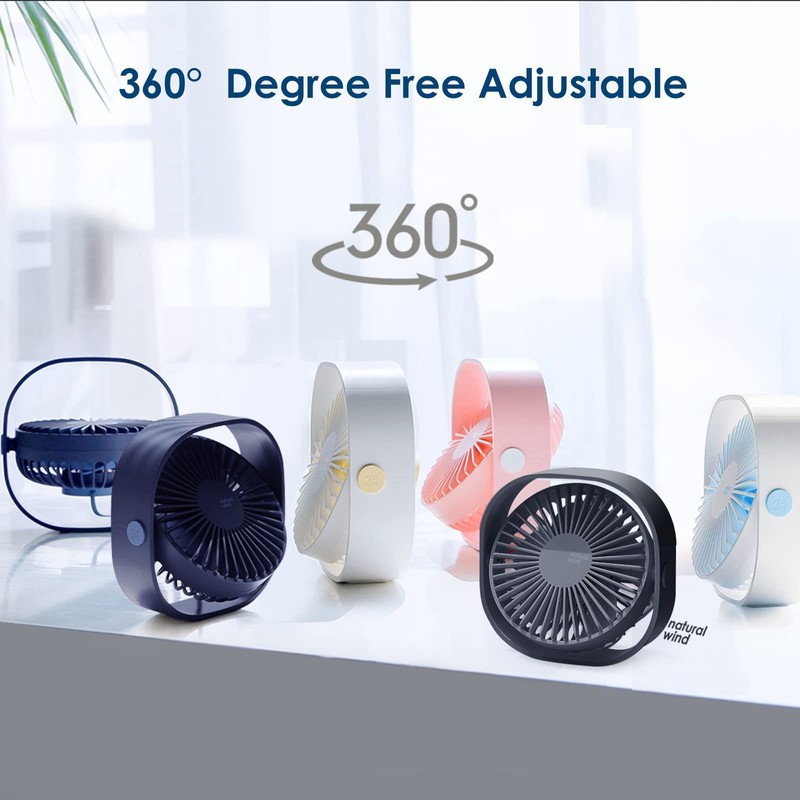 Simpeak USB Fan, Mini USB Table Fan, Small Fan Quiet,