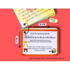 20 Islamic Daily Dua Cards, Islamic Duas Gift for Children and Adults, Ramadan, Dua Cards Translation and Transliteration for Muslim