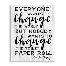 Kas Home Bathroom Wall Decor, Toilet Rules Prints Signs Funny Canvas Wall Art, Framed Wood HD Background Artwork Home Decor