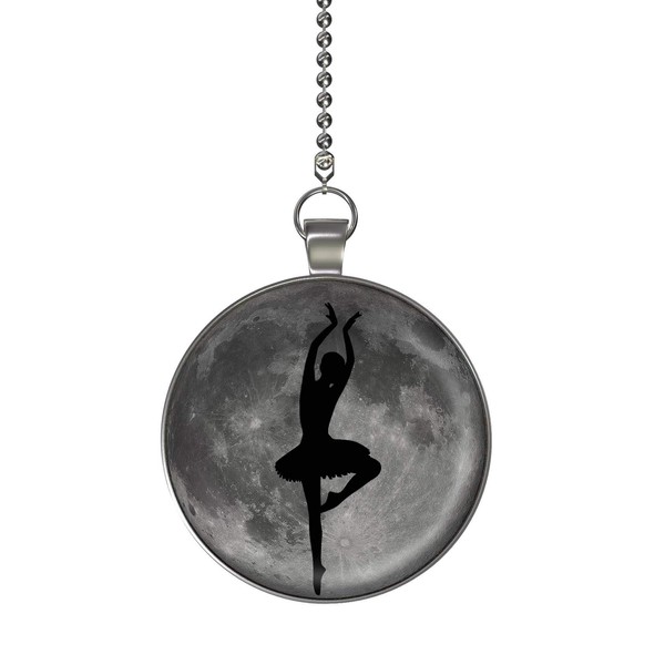 Ballerina Moon Glow in the Dark Fan/Light Pull Pendant with