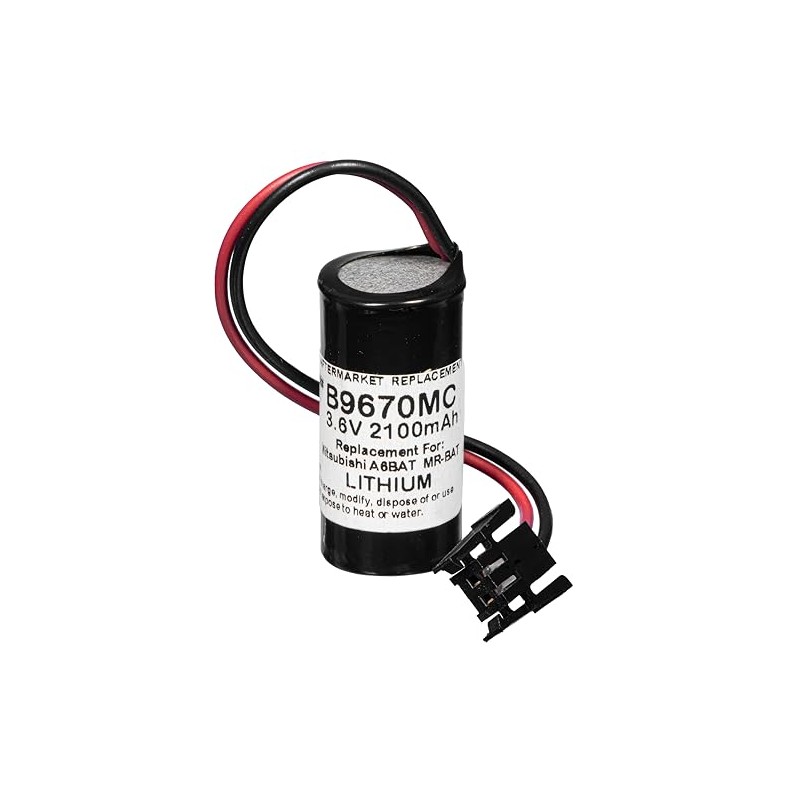 4 Pieces B9670MC, PLC 3.6V 2100mAh Backup Batteries Replaces Hitachi