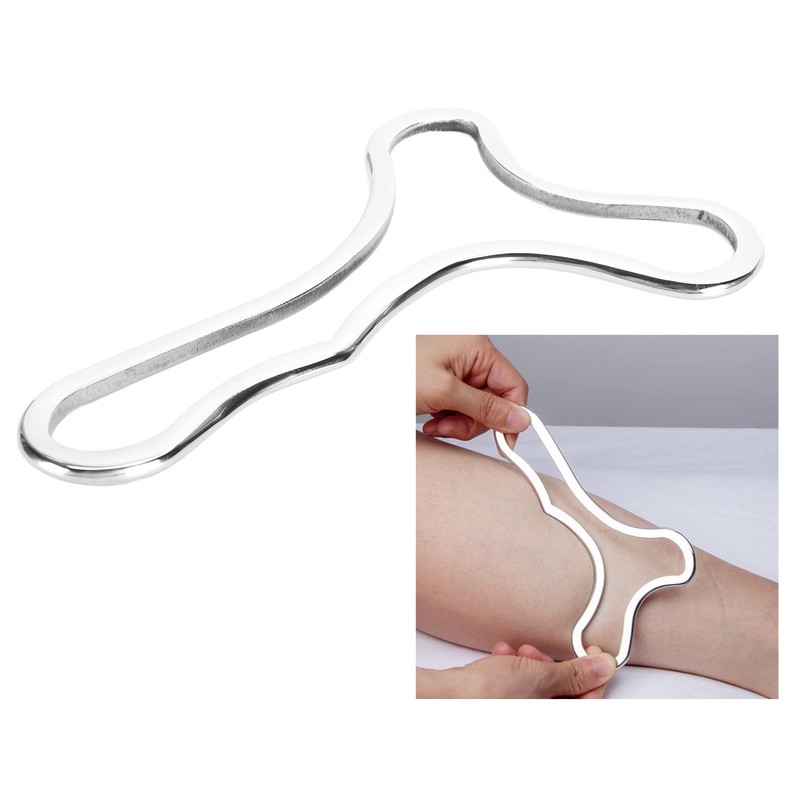 Myofascial Release Muscle Scraper Tool Ergonomic Stainless Steel Gua Sha