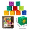 Kingtree Baby Blocks, 9PCS Soft Squeeze Building Blocks Stacking Toys
