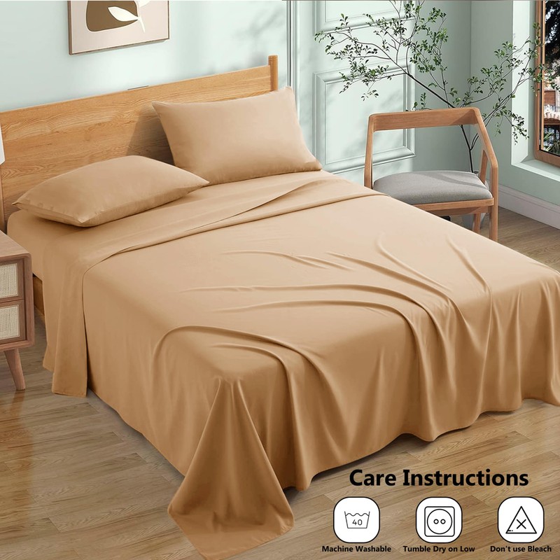 My Home Store Premium Soft Flat Sheet 100% Egyptian Cotton