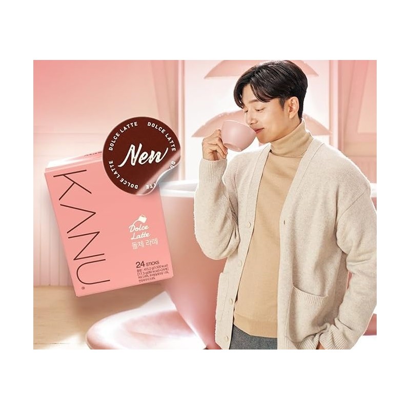 Kanu Maxim Latte Instant Coffee (17.3g x 24t, Dolce)