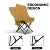 Smartmak Oversize Portable Sauna Chair, High Back Quick Folding Chair,