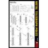 Miniart 1:35 Scale Telegraph Poles Plastic Model Kit (Grey)