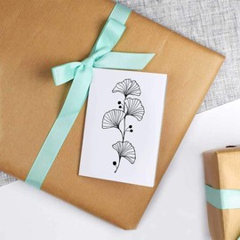 4 x 'Ginkgo Biloba Leaf' Gift Tags/Labels (GI00091740)