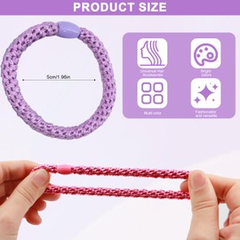 Yeria Pack of 10 Hair Bobbles for Girls, Multicoloured Braided Elasitc Hair Tie, High-Quality Elastic Hair Bands, Fashion Hair Bobbles for Women, Girls and Children