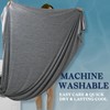 DOWNCOOL Cooling Blanket King Size, Grey Summer Blanket for Hot