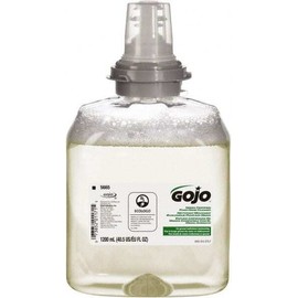 GOJO 5665-02 Hand Cleaner: 1,200 mL Foam Refill for Dispenser, Clear