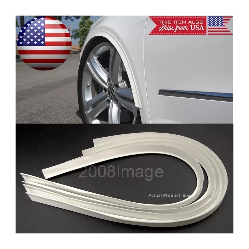 SteelCase 4 Pieces 47" White Arch Wide Body Fender Flares