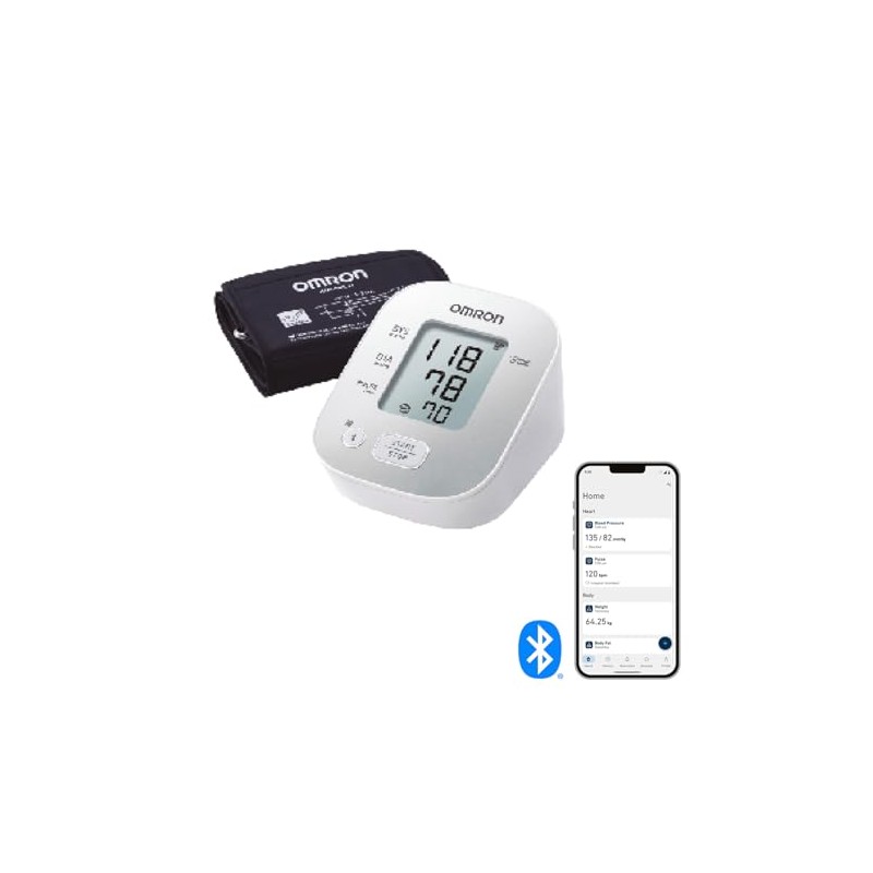 OMRON Baumanómetro automático de brazo 7144T con bluetooth, guía de