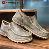 Twisted X Men's Slip-On Driving Moc, Moc Toe, Bomber, 9