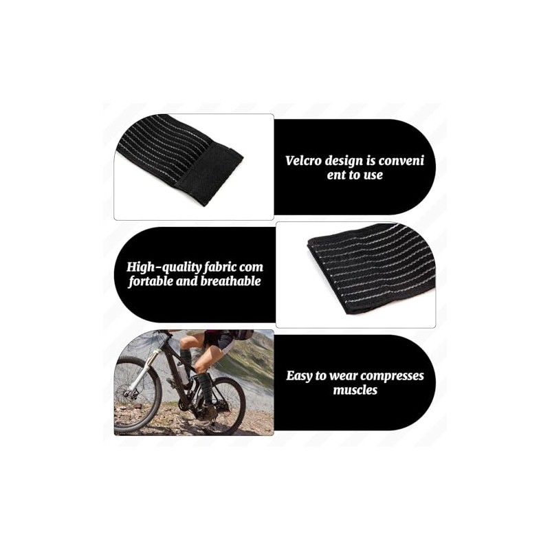 4 Pack Calf Compression Sleeve Men and Women,Elastic Calf Compression