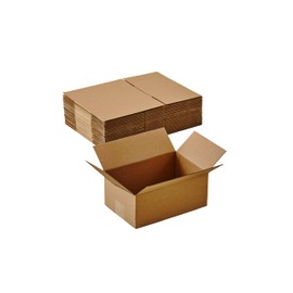 Dchingzu 25 Packs Small Shipping Boxes 9X6X4 Inches, Kraft Corrugated Cardboard Boxes, For Small Business, Easy Assemble For Mailing, Moving, Packing And Storing