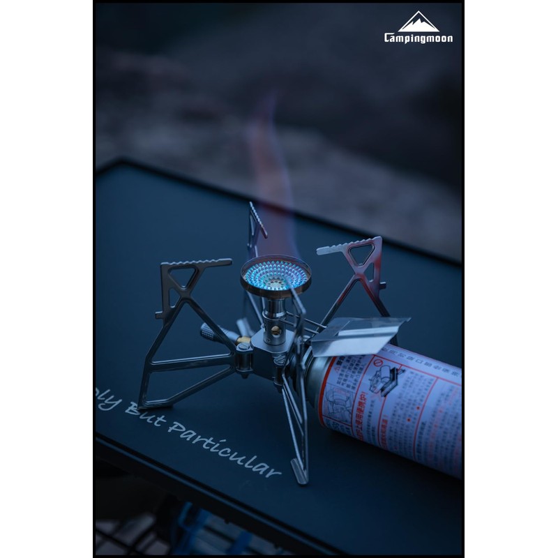 CAMPINGMOON Butane Camping Stove Portable Regulator Single Burner w/Storage Bag