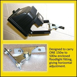 KRP1 Bracket for 150-500 watt floodlight fitting - complete with fastening screws and fixings
