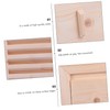 SEWACC Cedar Wood Sauna Room Air Vent Cover Sliding Grille