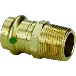 Viega 79235 ProPress Zero Lead Bronze Adapter with Male 3/4-Inch by 1-Inch P x Male NPT