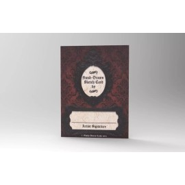 Gothic Sketch Cards - Blank Trading Cards 2.5x 3.5 - 32pt Thick - 5 Cards