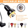 WDKXCN Heat Lamp Turtles, Reptile Terrarium Lamp with 4 UVA