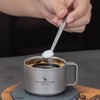 Boundless Voyage Espresso Spoon, Titanium Coffee Spoon, Pack of 5,