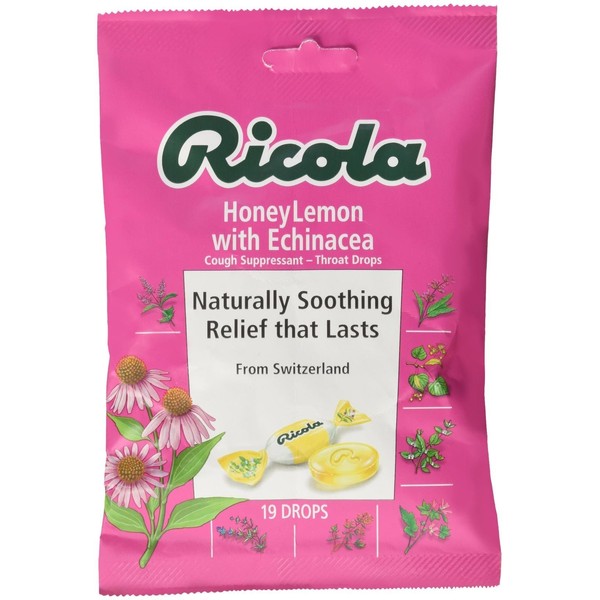 Ricola Cough Drops - Honey Lemon with Echinacea - 19