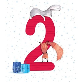 Cute Boys 2nd Birthday Card - Quality Card with Foil Detailing and Coloured Envelope