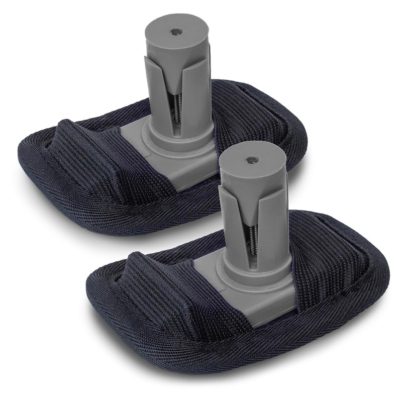 Bundle: Top Glides Flexfit Universal Ski Glides with GlidePads (Gray)
