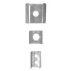50pcs 12mmx13mmx9mm Stainless Steel Led Rope Light Clamp With M3x12mm