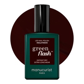 Manucurist • Green Flash LED Gel Nail Polish • Vegan • 12-Free, Plant-Based (55%) Gel Polish • Made in France • 0.5 fl oz (HOLLYHOCK)
