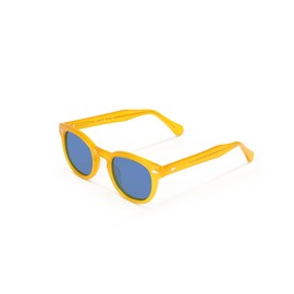 X-LAB XLAB Unisex Moscot Style Sunglasses 8004, Yellow/Sky Blue