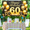BlissYard Happy 60th Birthday Banner 71x43 Inch 60th Birthday Decorations