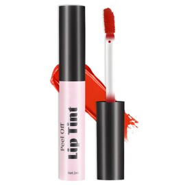 ZHISHUDL Lip Stain Tint Peel Off Lip Tint Stain,Peel Off Tattoo Tinted Lip Stain Long Lasting Waterproof Matte Liquid Lipstick Lip Gloss Makeup Gift - 01