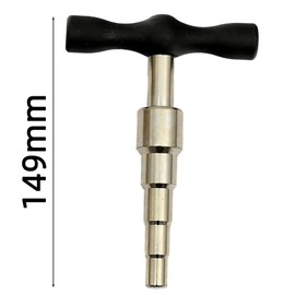 Nizirioo T-Calibrator Deburring for Multilayer Composite Pipe: Metal Calibration Mandrel (16, 20, 25, 32 mm) PEX Tubes Calibration - Multi-Calibration - Restoration of Diameter