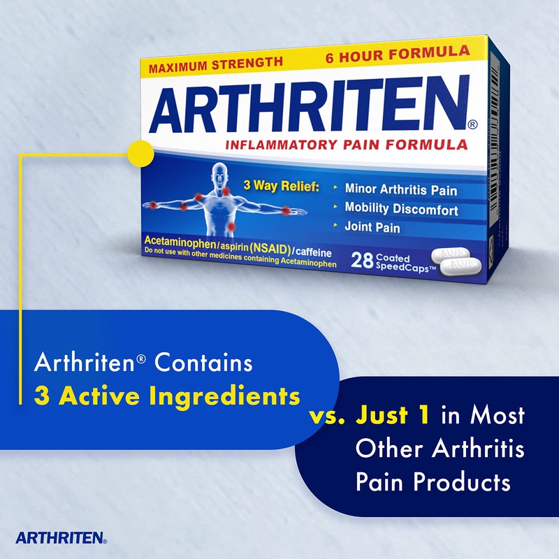 Arthriten Inflammatory Pain Formula - Maximum Strength - 6 Hour